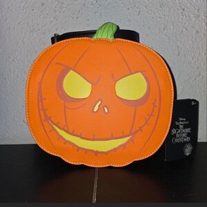 Loungefly Nightmare Before Christmas Jack Skellington Pumpkin Crossbody Bag NWT
